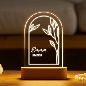 母の日のパーソナライズされたナイトライト - ママやおばあちゃんのためのカスタムネームランプ - おばあちゃん、おばあちゃん、お母さんの誕生日プレゼント - お母さんへのプレゼント