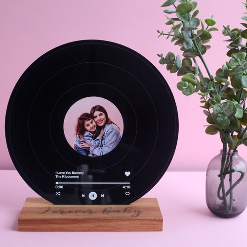 Meilleure idée cadeau pour la fête des mères - présentoir musical personnalisé - cadeau de Noël pour maman - cadeau maman - cadeau grand-mère et grand-mère - cadeau d'anniversaire pour maman