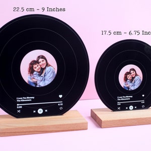 Personalized Record Display Best Gift For Husband Father Gift Husband Gift Gift for Him Anniversary Gift for Husband Daddy Gift image 4