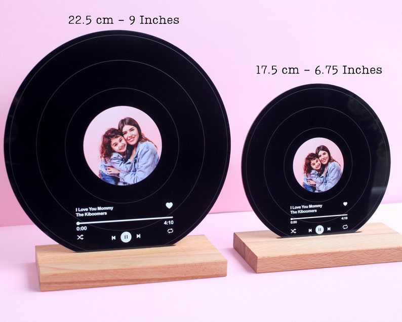 Personalized Record Display Best Gift For Husband Father Gift Husband Gift Gift for Him Anniversary Gift for Husband Daddy Gift image 4