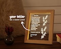 Personalized Hand-Written Letter Night Light - Mother's Day Gift Ideas - Mothers Day Gift - Gift for Mom - Grandma Nana Mommy Birthday Gifts