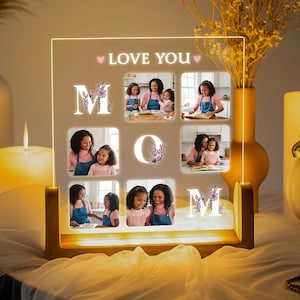 Photo Collage Gift - Mum Gift - Mom Birthday Gifts - Personalized Gift for Mom - Custom Photo Gift - Mothers Day Gift Idea - Meaningful Gift