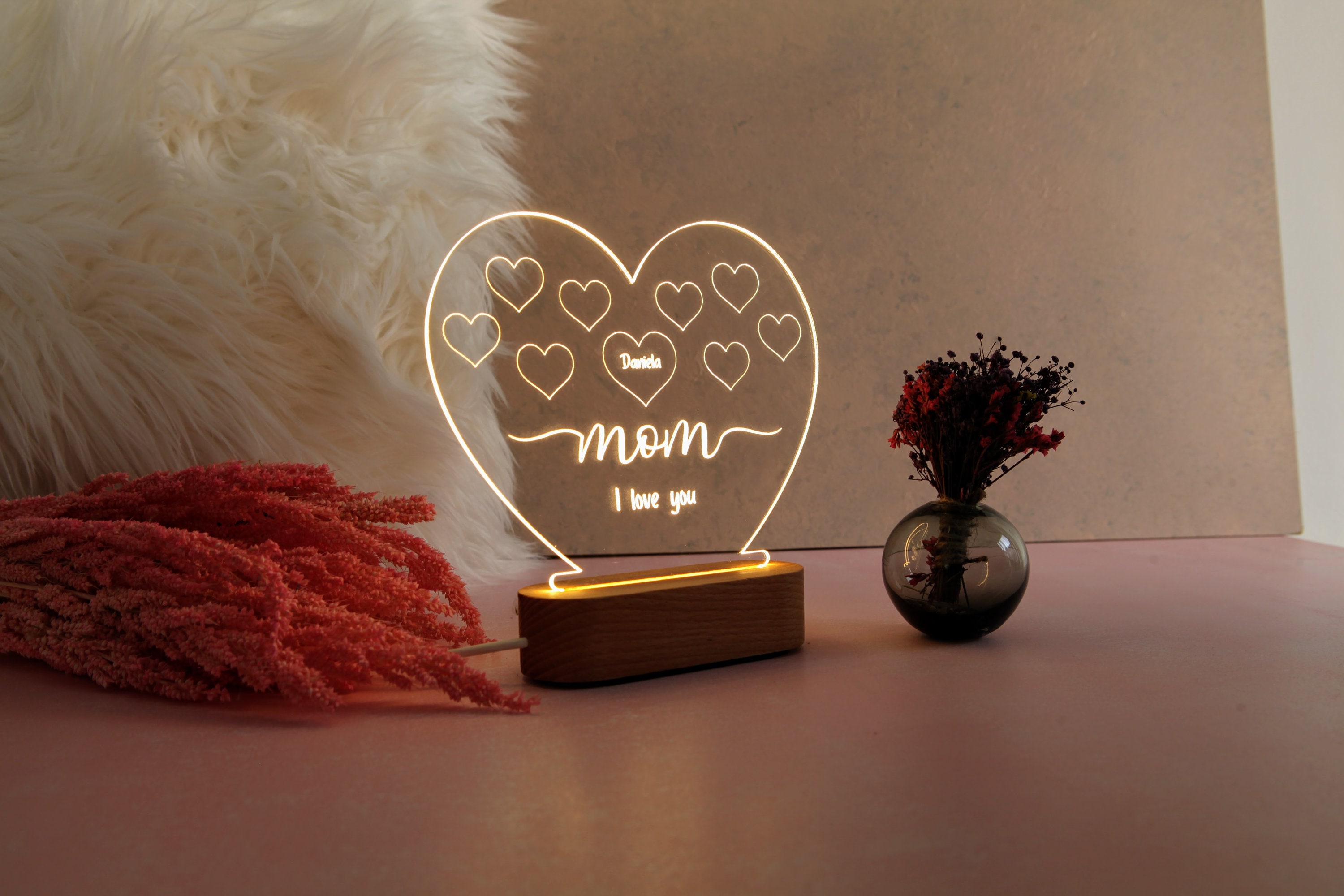 Winzwon Regalo Nonna, Regalo Per Nonna Da Nipote, Luce Notturna Intagliata Con Belle Frasi Regalo Compleanno 838101