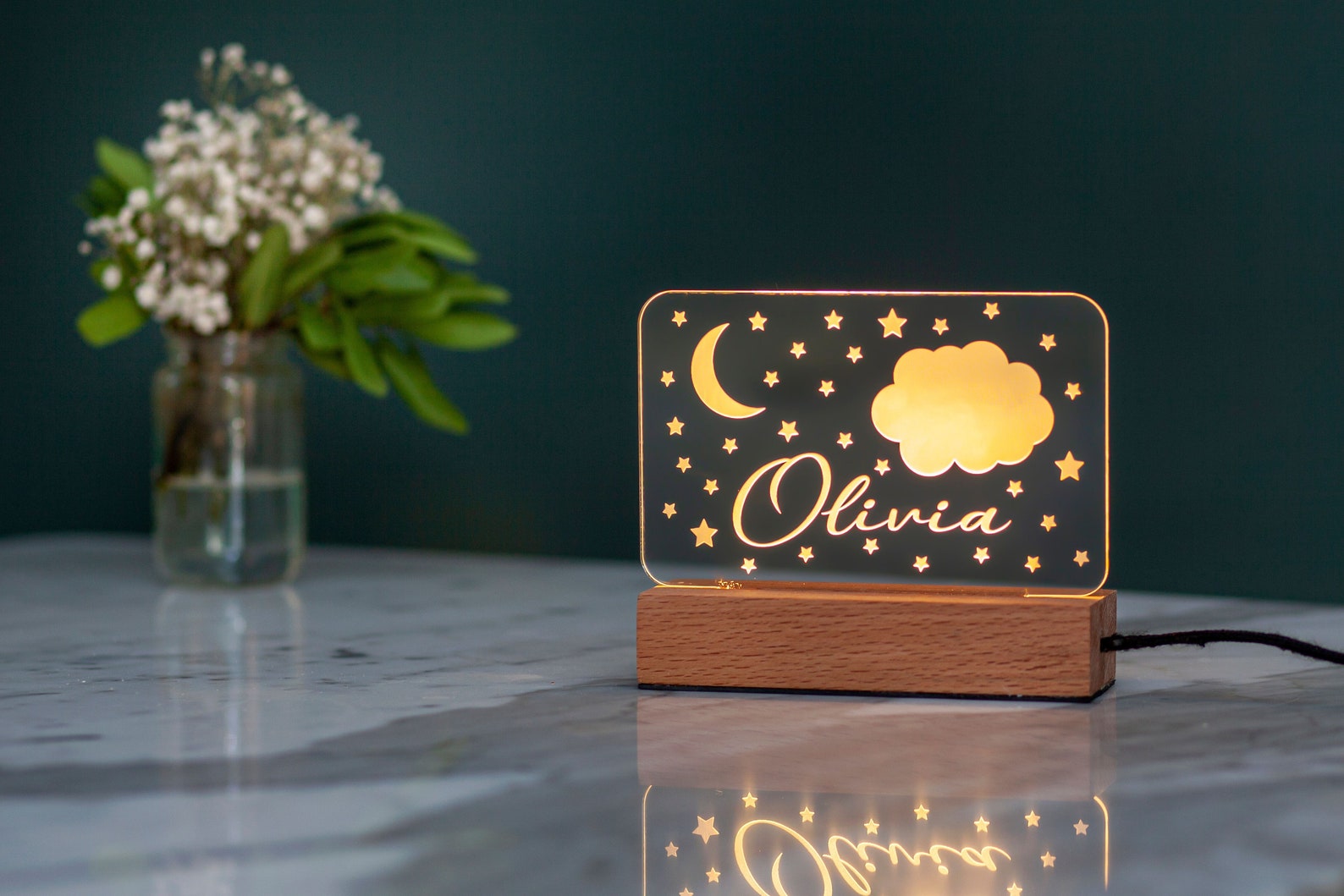 Lampada Da Comodino Bambini Ricaricabile - Luce Notturna Regolabile - Foto 7