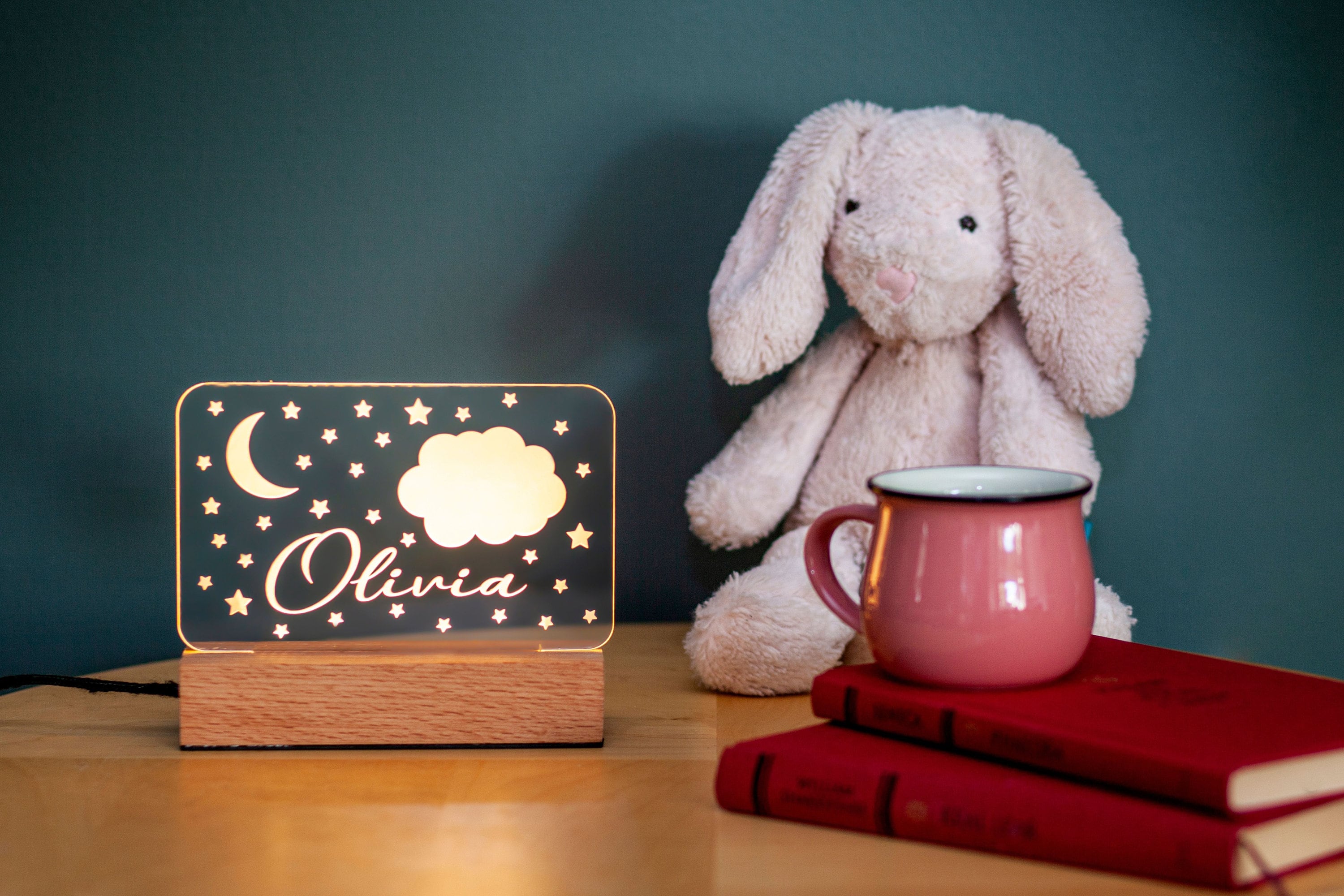 Toddler Newborn Night Light Name Light for kids 1st Etsy