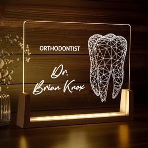 Personalized Dentist Gift - Dentist Graduation Gift - Dentist Office Sign - Doctor Gifts - Thank you Gift for Dentist - Dental Student Gift