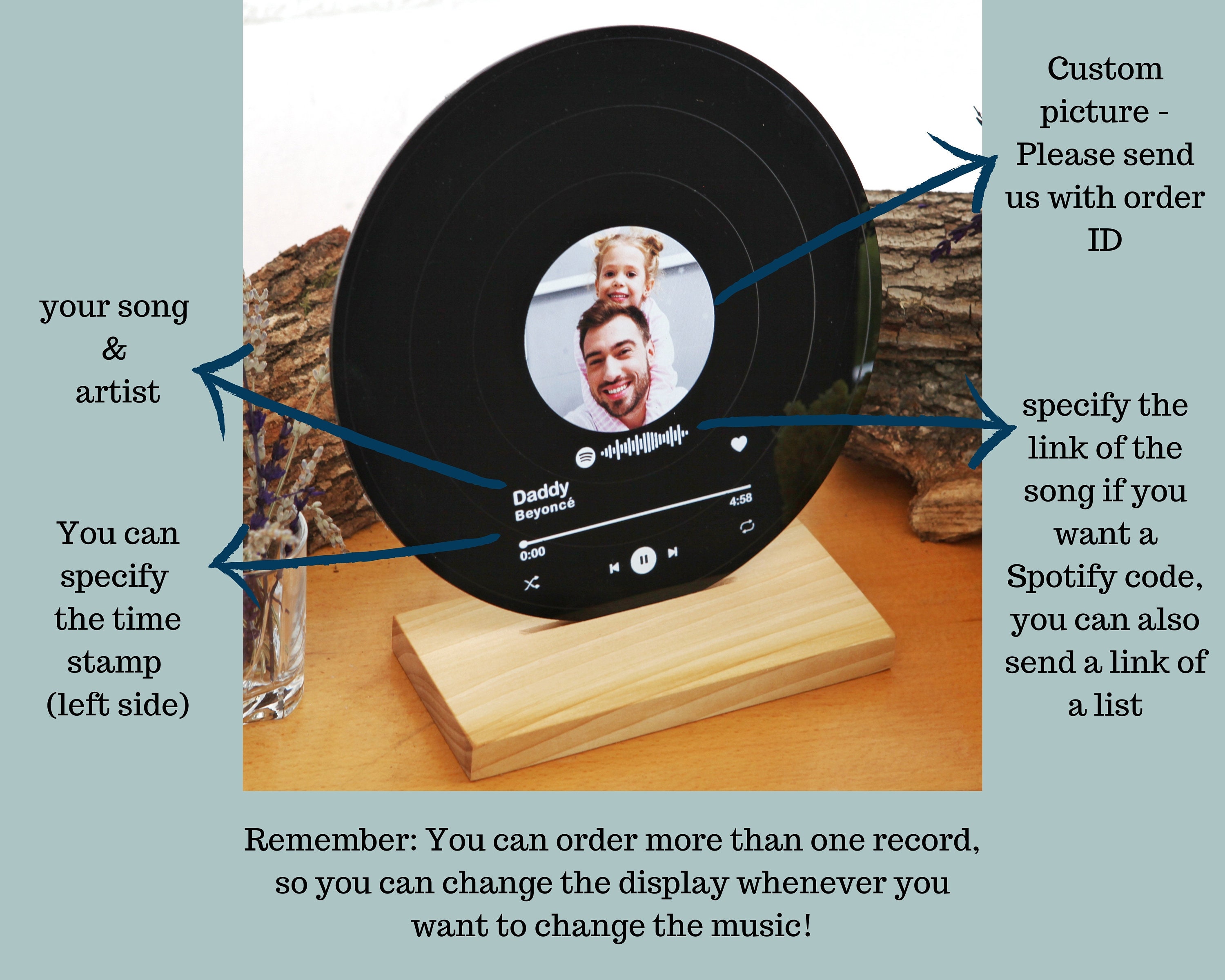 Personalized Record Display Best Gift Ever Boyfriend Gift Etsy