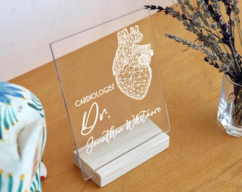 Decoração personalizada para cirurgião cardíaco - Ideias de presentes para cardiologistas - Presente exclusivo para médico - Presente para quem fez cirurgia cardíaca - Presentes personalizados para cardiologistas
