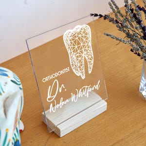 Personalized Dentist Gift - Dentist Graduation Gift - Dentist Office Sign - Doctor Gifts - Thank you Gift for Dentist - Dental Student Gift