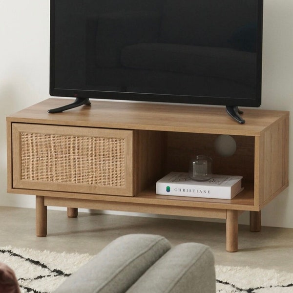 Rattan Tv Stand Etsy