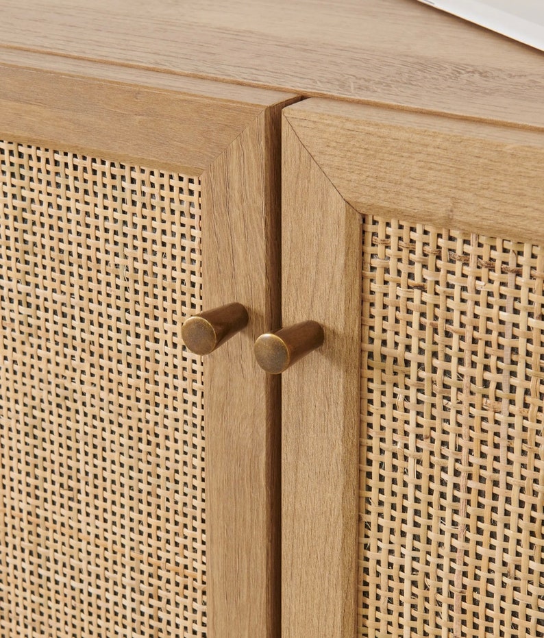 ANA Natural Oak Rattan Storage Etsy