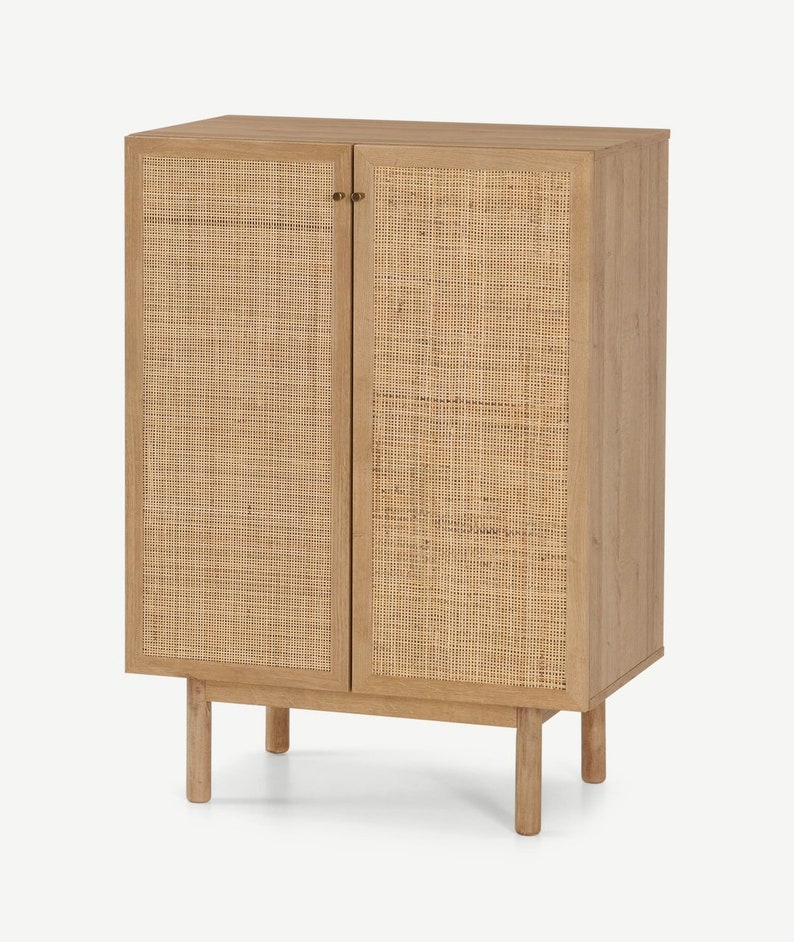 ANA Natural Oak Rattan Storage Etsy