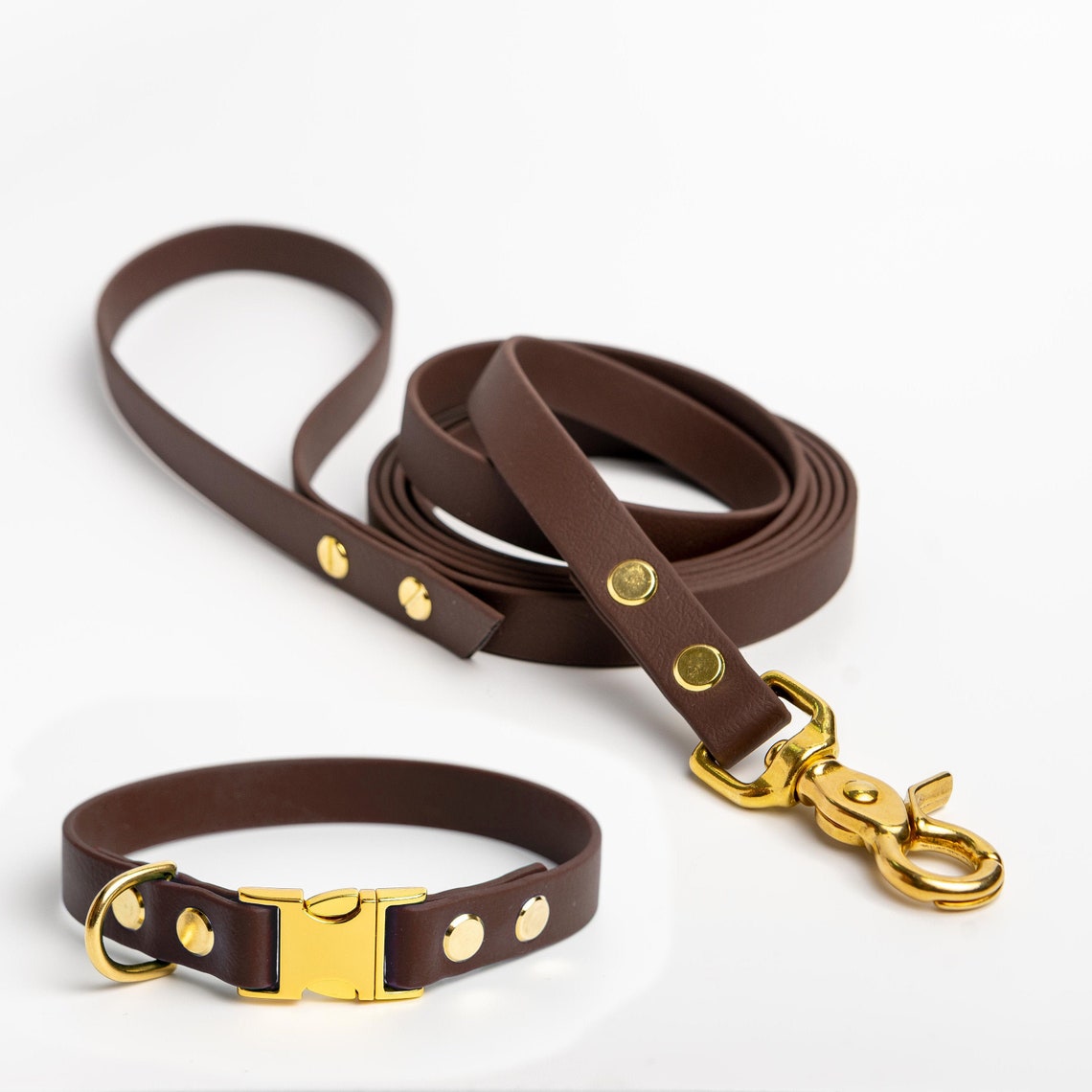 Biothane Dog Set Biothane Lead & Collar Waterproof Dog Etsy