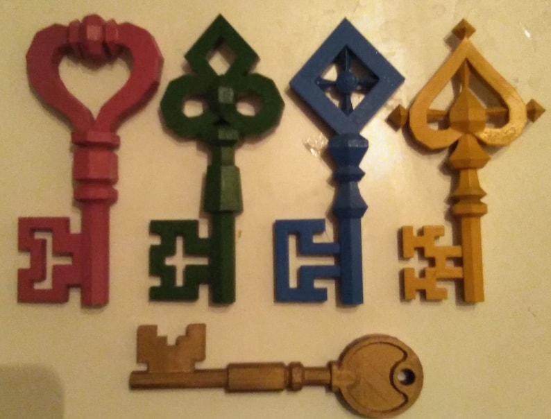 Luigi's Mansion Progress Keys Etsy
