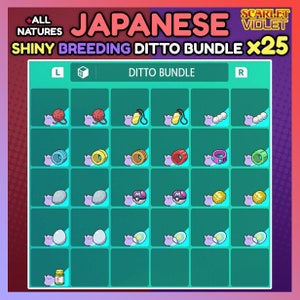 Ditto Package (25x, All Natures, Breeding Items, 6IV, Shiny, Foreign,  Japanese) – Pokemon Brilliant Diamond & Shining Pearl