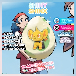 6IV Shiny Shinx Pokemon Brilliant Diamond Shining Pearl