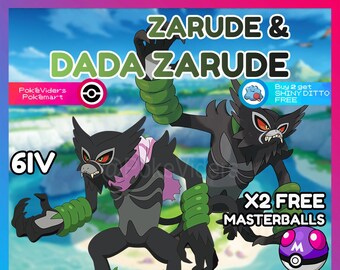 Pokemon Sword and Shield // ZARUDE Events BOTH Forms 2pack -  Israel