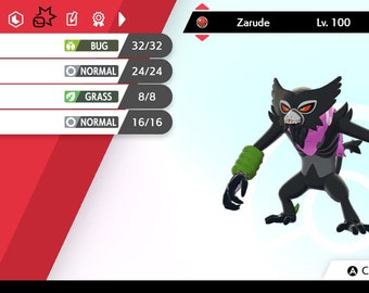 Zarude gen 8 pokemon galar isle of armor the movie coco mythical caped