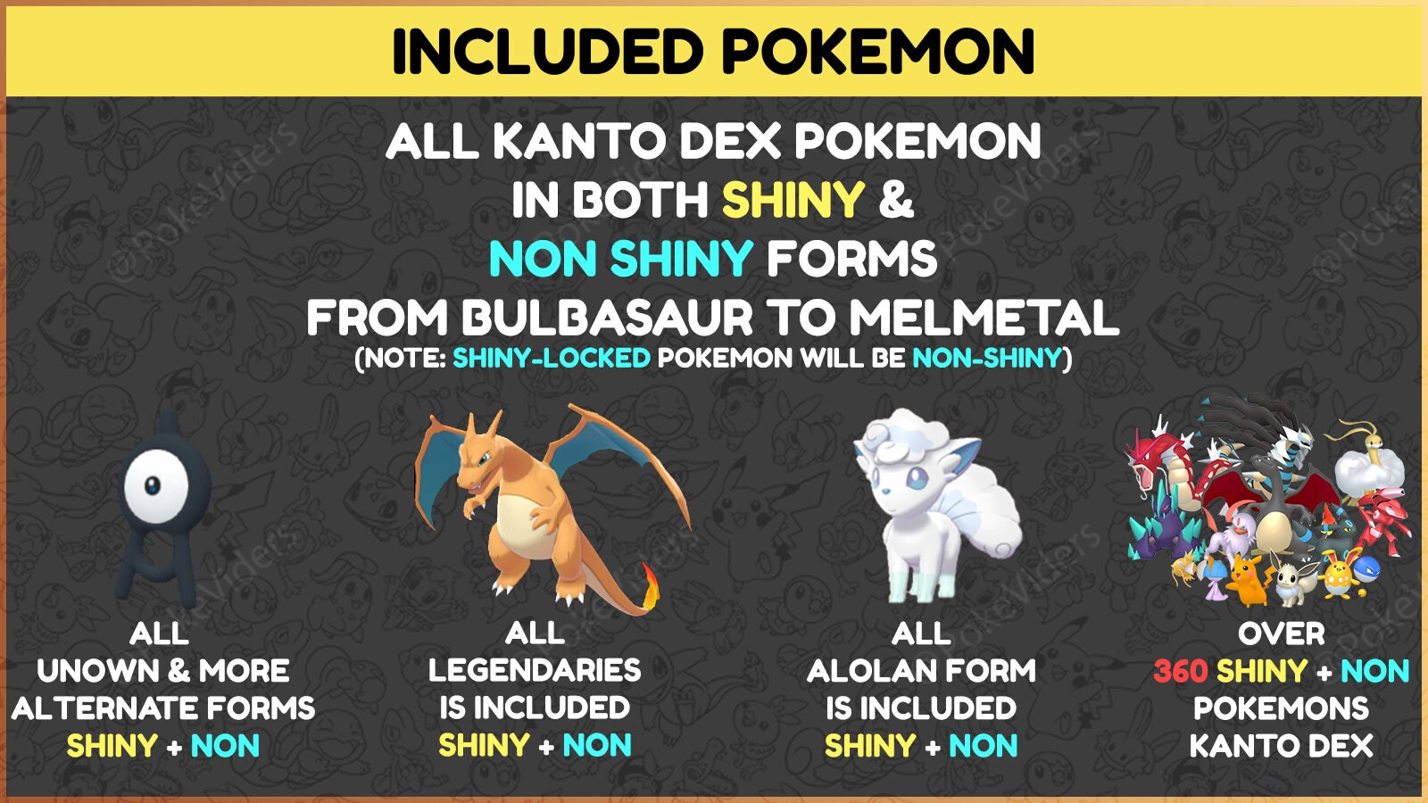 My completed lets go shiny dex : r/PokemonLetsGo