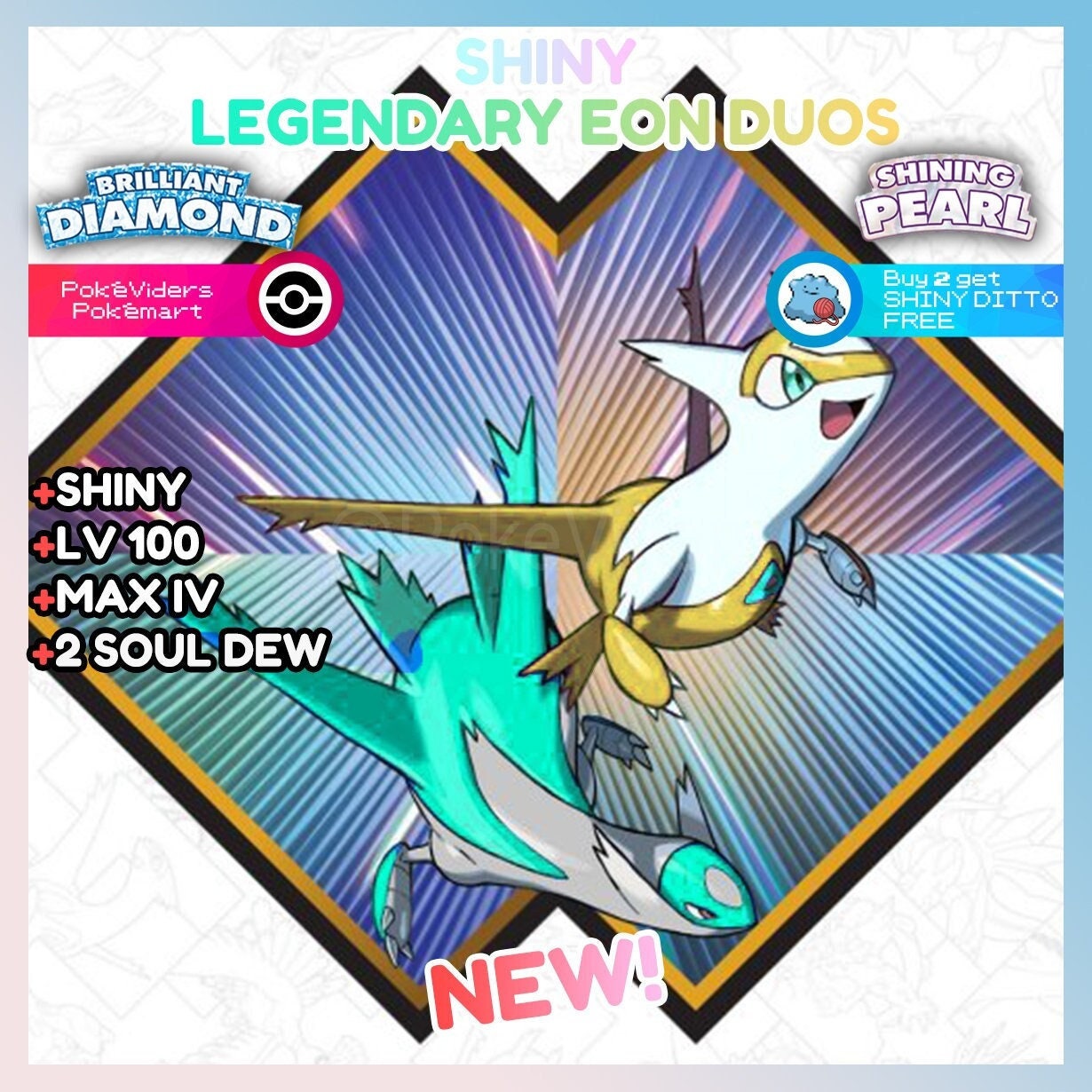 ✨ SHINY ✨ DEOXYS LEVEL 1 6IV Pokemon Brilliant Diamond Shining Pearl FAST  TRADE