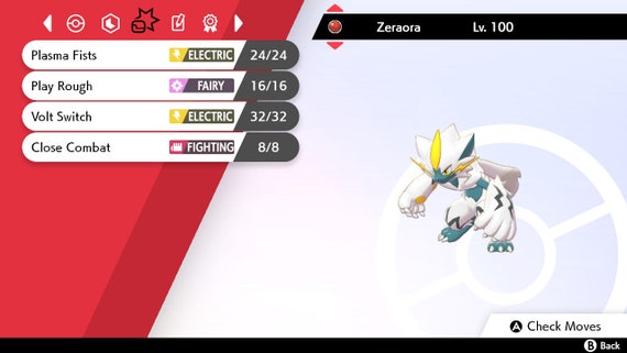 Pokemon Sword & Shield / Event Shiny Legendary Zeraora / 6IV / 