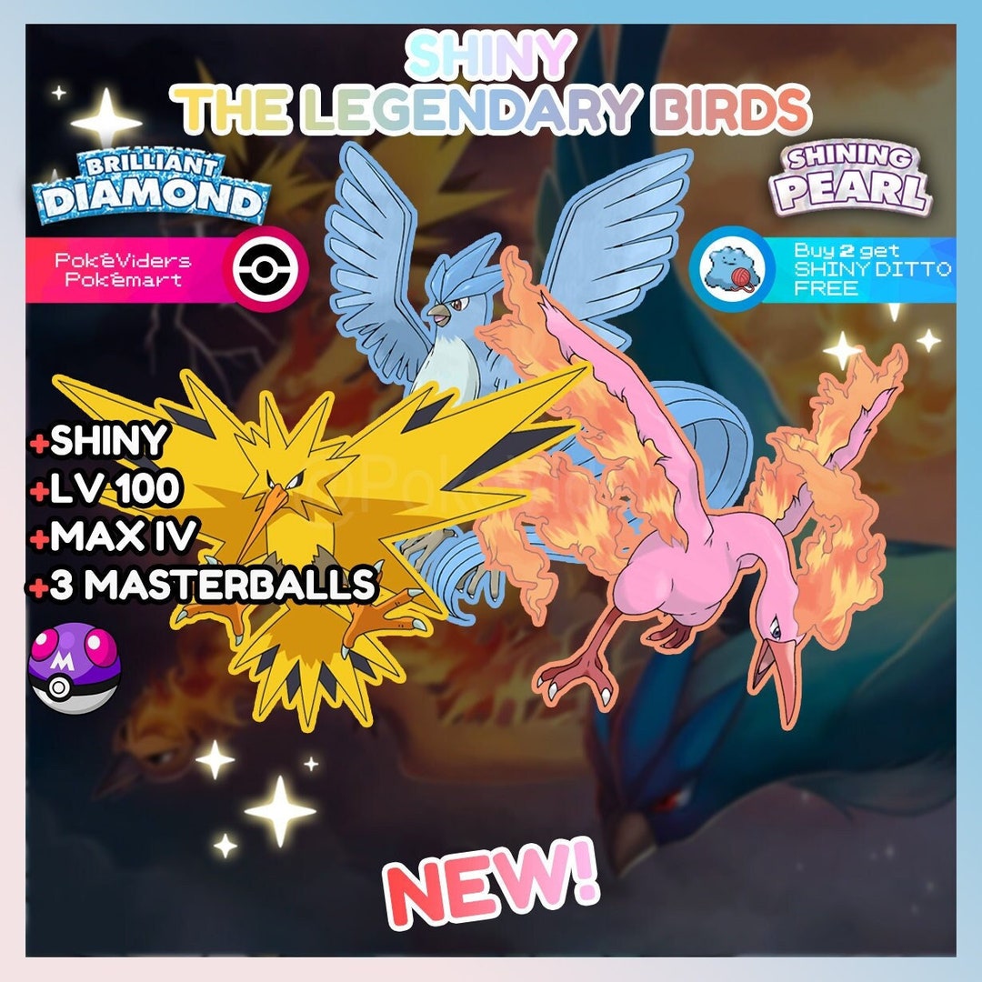 Legendary Birds • Articuno, Zapdos, Moltres • Competitive • 6IVs