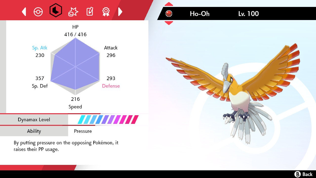 Pokemon Sword & Shield / Event Shiny Legendary Ho-oh Lugia