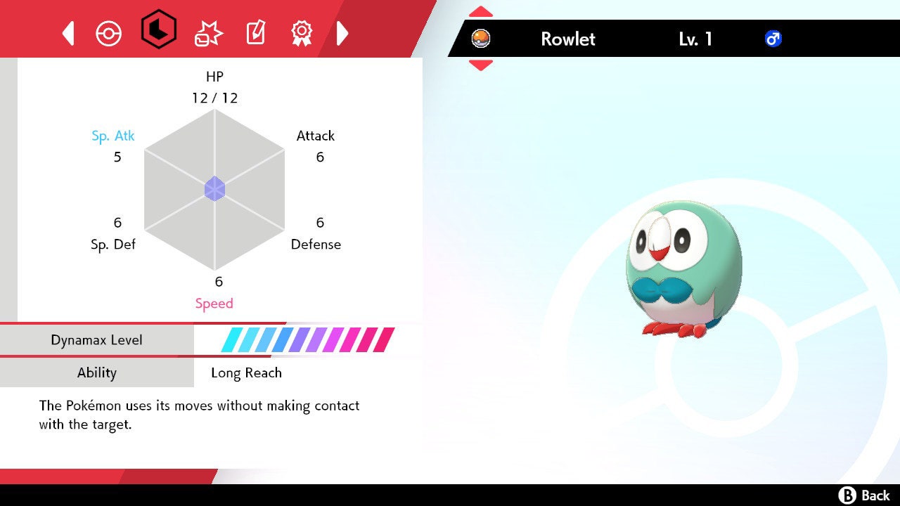 Alola Starters: Rowlet, Litten, Popplio • Competitive • 6IVs • Level 1