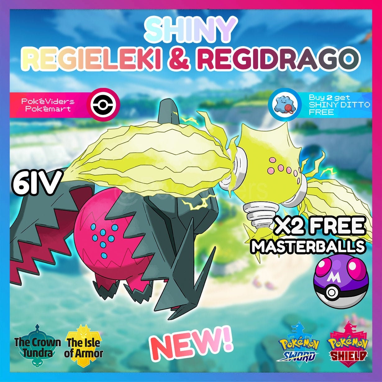 Ultra Shiny 6IV REGIGIGAS / Pokemon Sword and Shield / Sinnoh