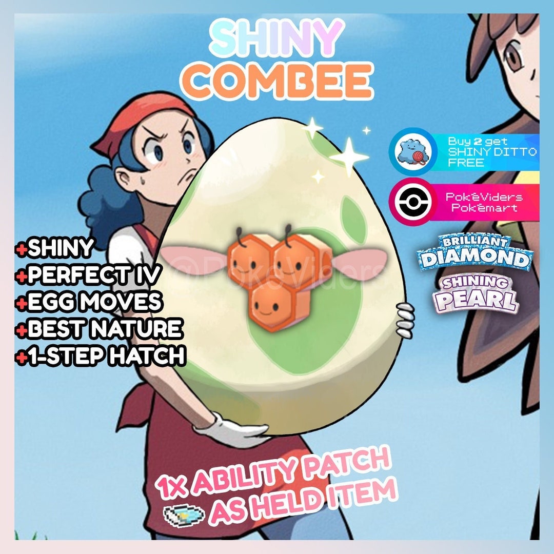 Pokemon Brilliant Diamond & Shining Pearl / Shiny Egg Combee / 6IV