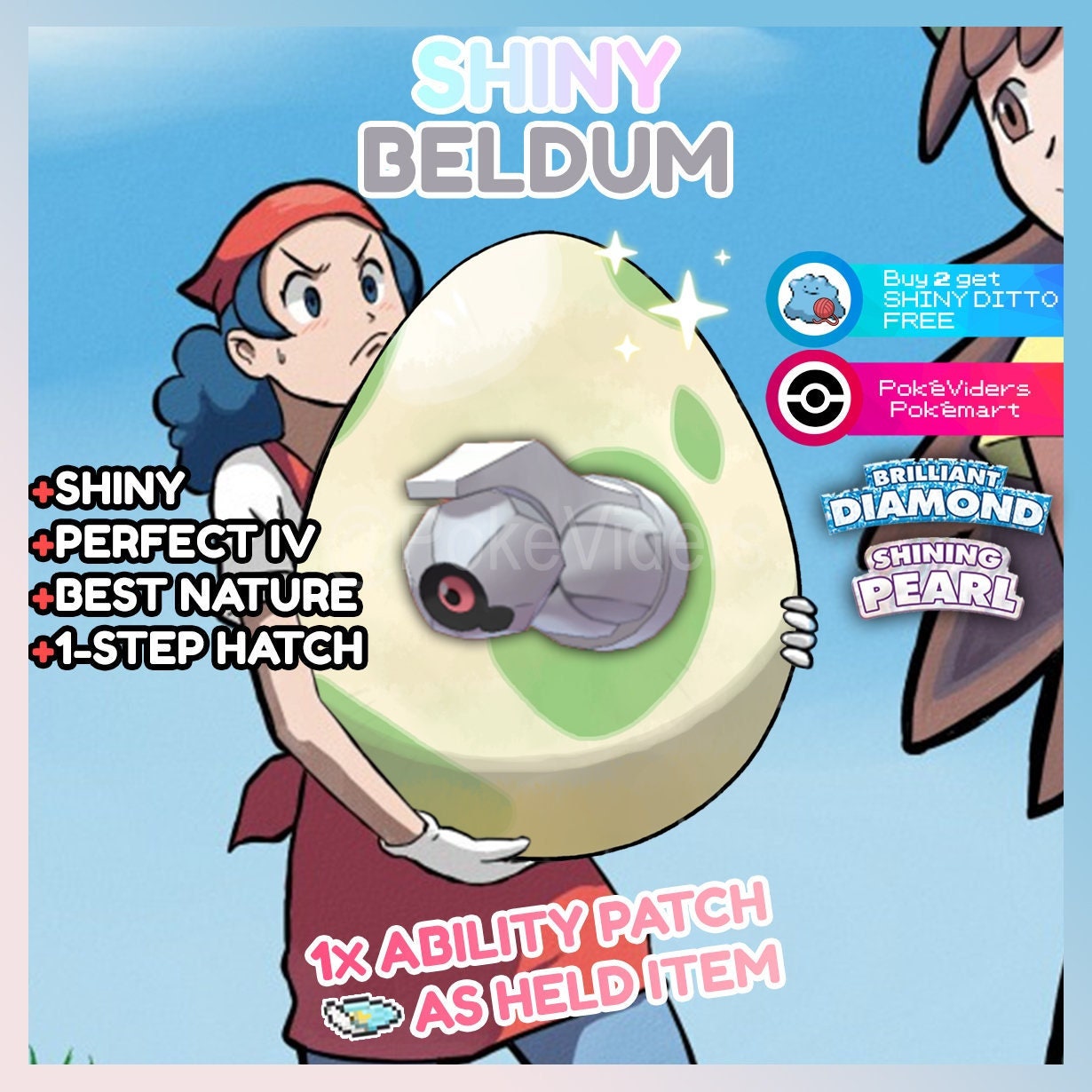 Pokemon Brilliant Diamond & Shining Pearl / Shiny Egg Beldum / 