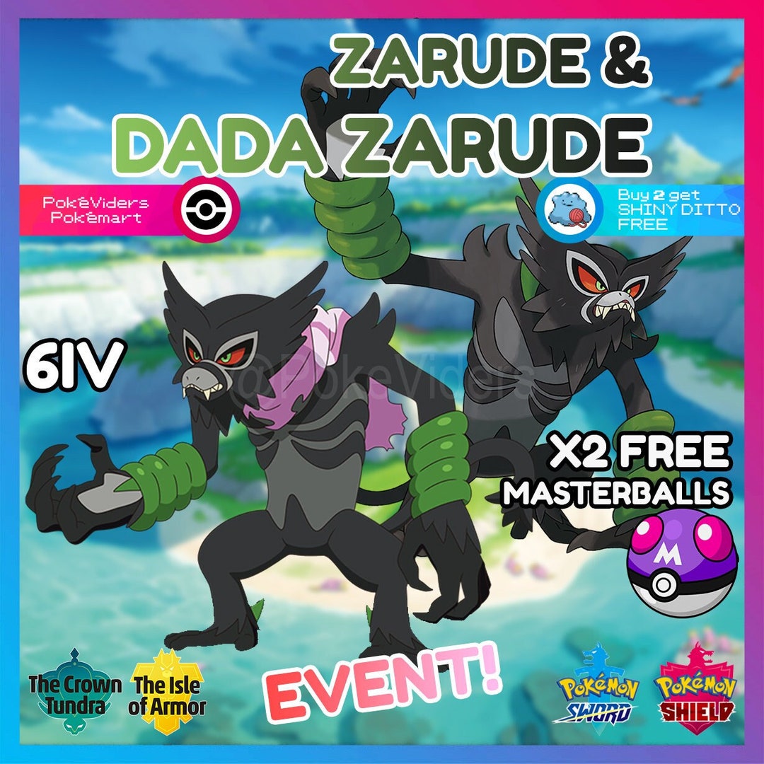 Ft: legitimate Dada Zarude LF: event shinies in english