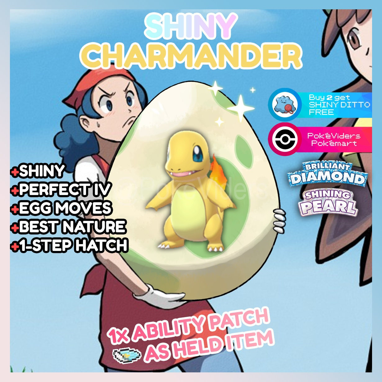 Pokemon Brilliant Diamond Shining Pearl Shiny Egg Etsy