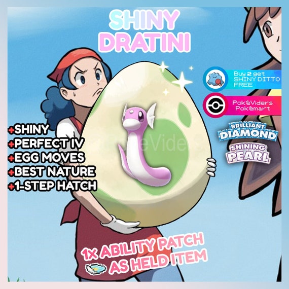 Pokemon Brilliant Diamond & Shining Pearl / Shiny Egg Dratini Etsy
