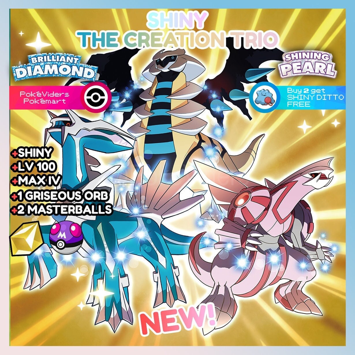 Pokémon Brilliant Diamond Shining Pearl Complete Shiny Living Dex
