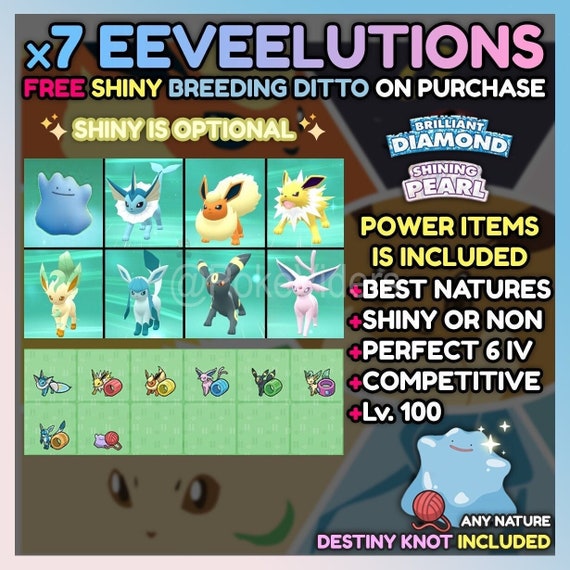 Pokemon Brilliant Diamond Shining Pearl Version Exclusive Bundle Shiny Max  IV EV