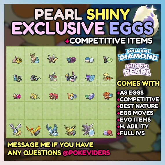 Shiny Perfect Pokemon Team 6 iv Competitive Team Diamond Pearl Diamond