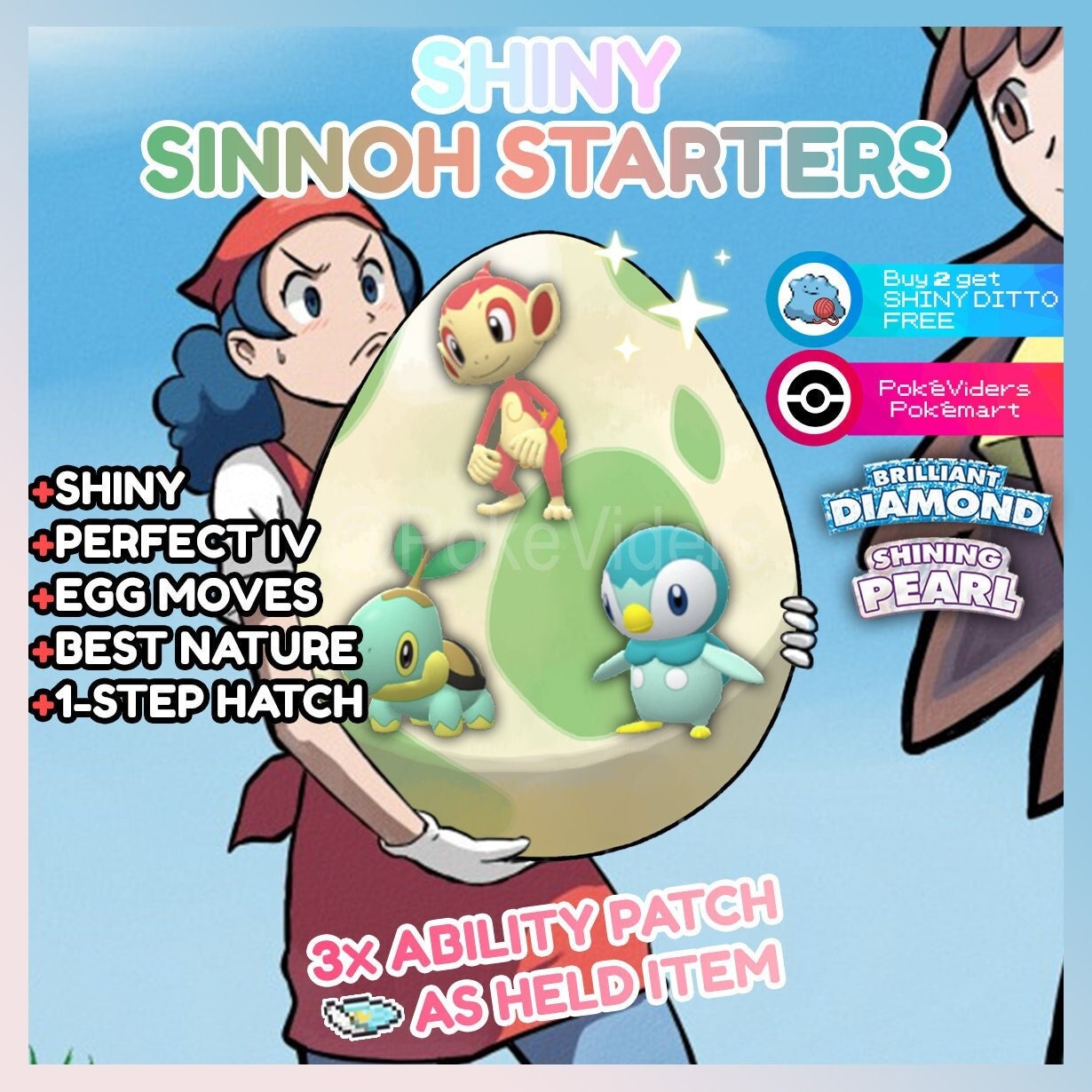 All Starter Pokémon • Shiny, 6IV, Egg Moves, Hidden Ability • Kanto, Johto,  Hoenn, Sinnoh, Unova, Kalos, Alola