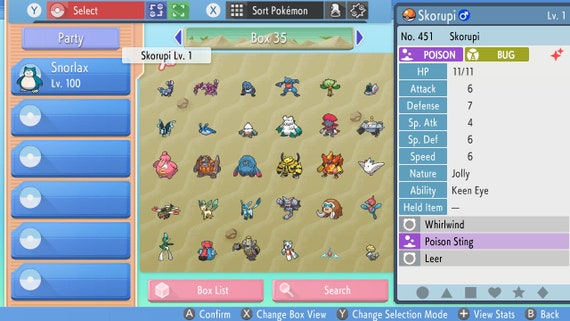 Pokémon Brilliant Diamond Shining Pearl Complete Shiny Living Dex