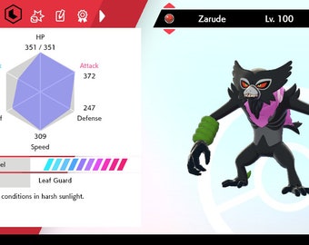 Buy Zarude-Dada for Pokemon Sword and Shield! - Rawkhet Pokemon