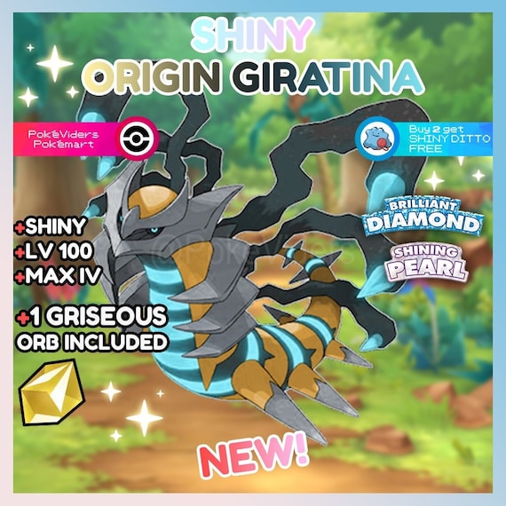 Shiny Legendary Giratina / Pokémon Brilliant Diamond and 
