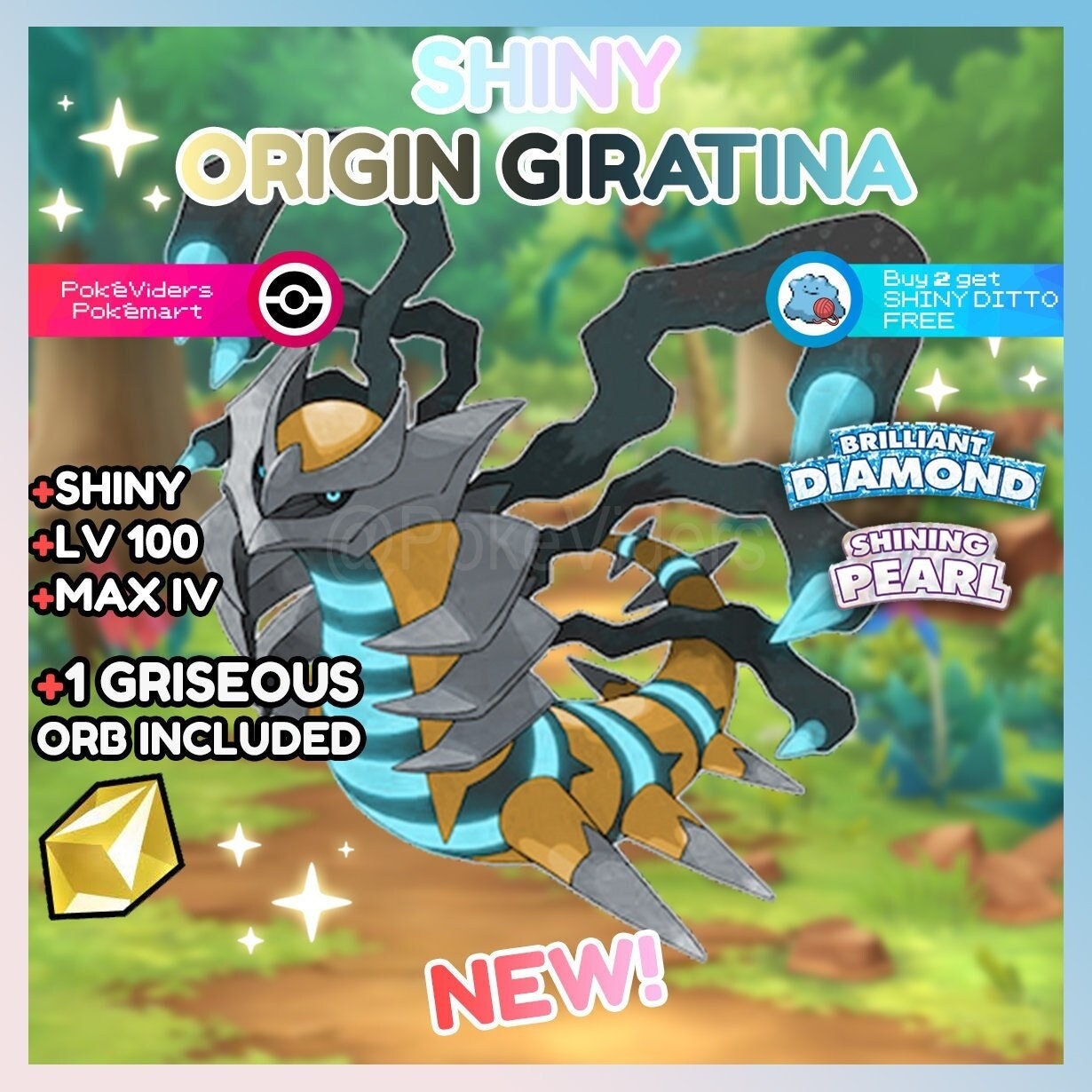 ✨ Shiny Giratina (Altered) ✨ Pokemon Brilliant Diamond Shining