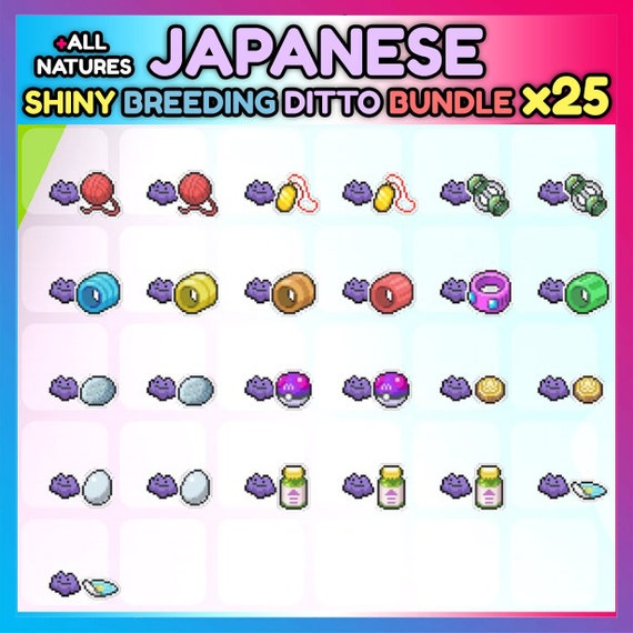 6IV - SHINY- JAPANESE DITTO, POKEMON BRILLIANT DIAMOND & SHINING PEARL  MASUDA