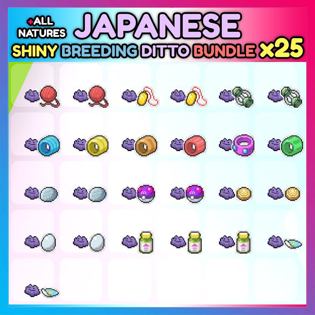 Ditto for Competitive Pokémon Breeding • 6IVs, Shiny, Level 100