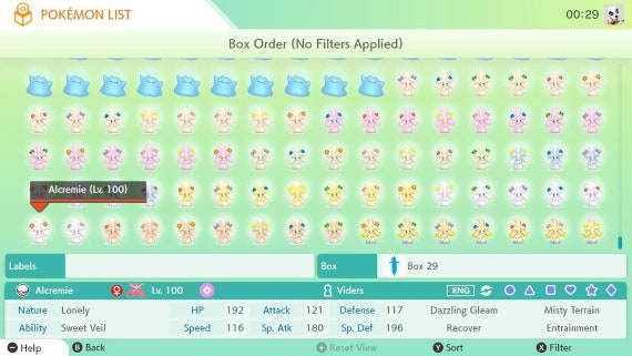 Full Shiny Living Dex PokeDex (+ Mew + 300 Master Ball) - Pokemon Sword &  Shield