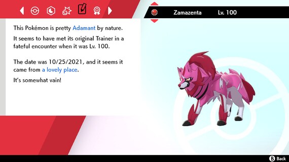 Shiny Zamazenta Event (Gen 8)