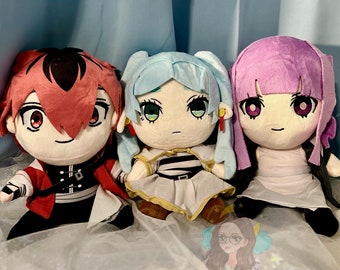 Anime Adventure Friends Plushies, Birthday Anime Gifts for Her, Kawaii Plushies for girlfriend, Anime Elf Plush, Anime Gifts