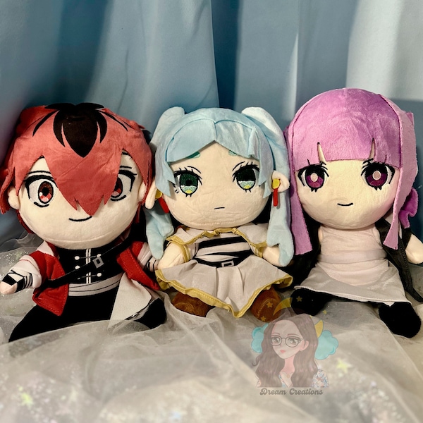 Anime Adventure Friends Plushies, Birthday Anime Gifts for Her, Kawaii Plushies for girlfriend, Anime Elf Plush, Anime Gifts