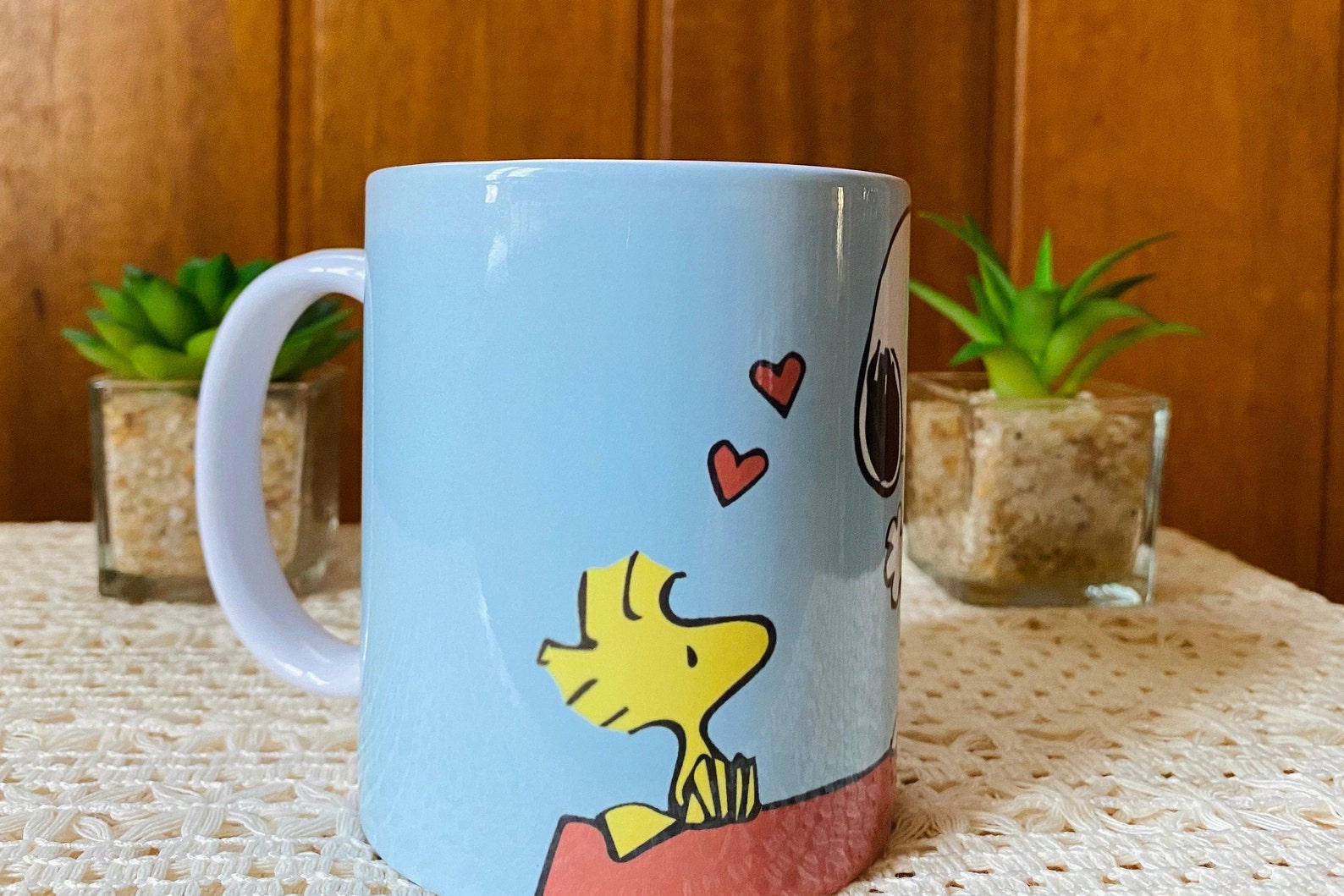 Snoopy Coffee Mug Charlie Brown Ceramic Mug Handmade Mugs Etsy