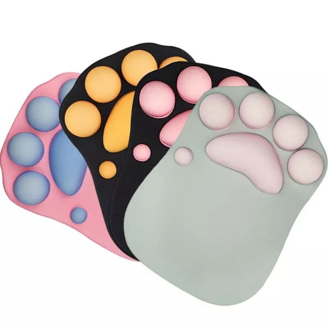 3d Silicon Cat paw Gaming Mouse Pad cushion Laptop Mat and Etsy